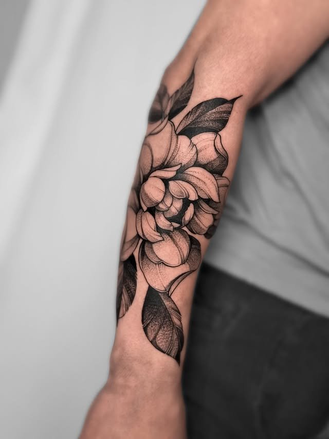 Flor dotwork